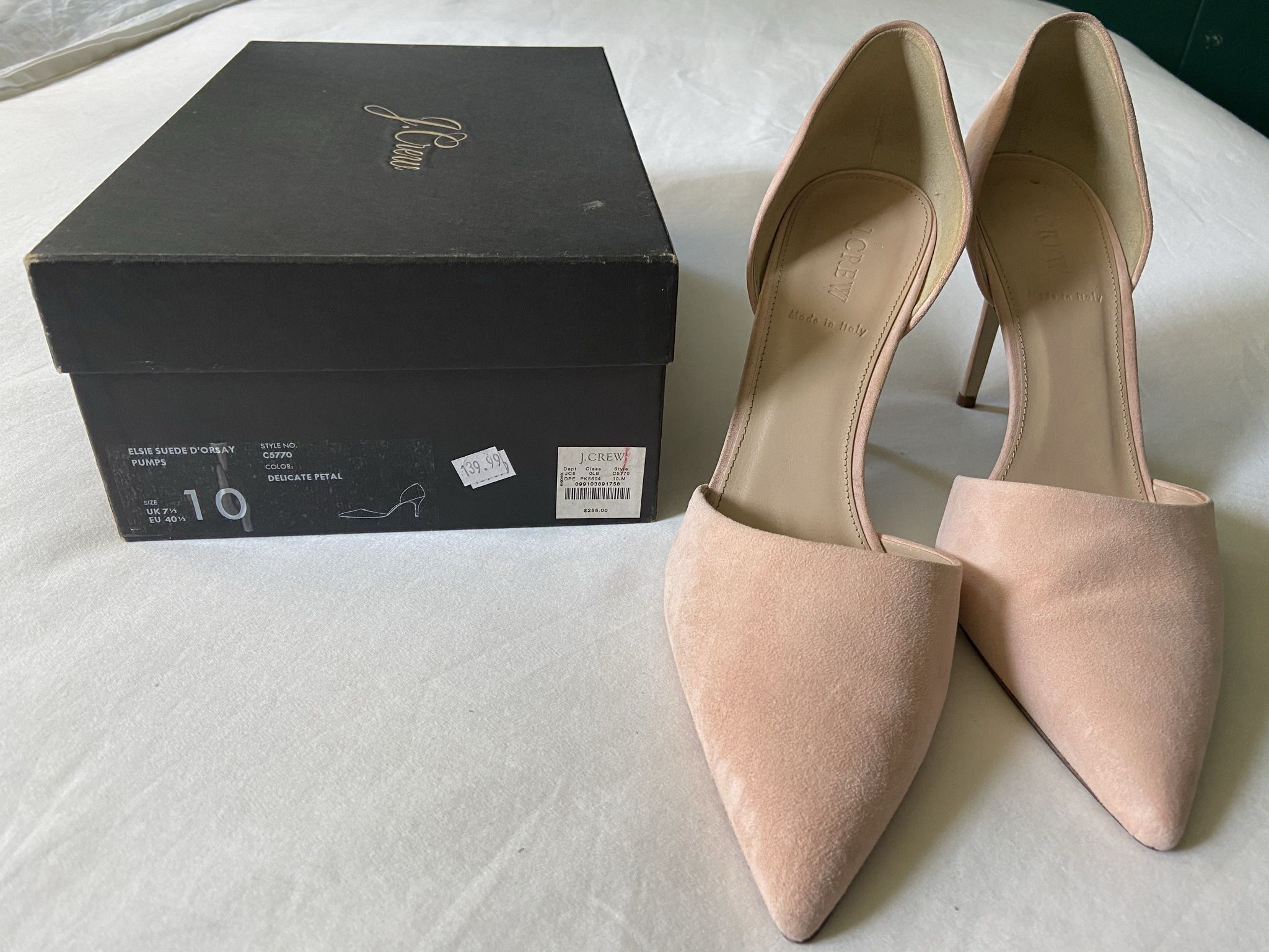 J Crew Elsie Suede d'Orsay Pumps