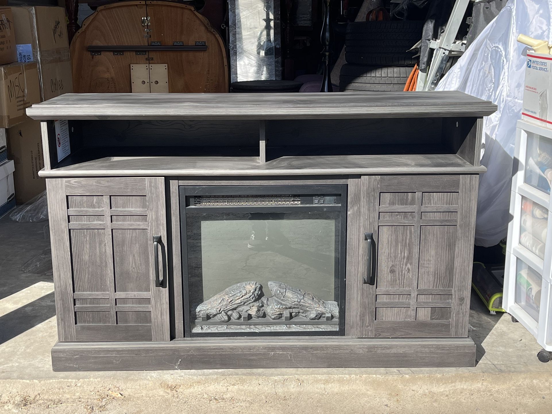 Electric Fireplace TV Stand - Excellent Condition!