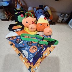 New Lot Of Dog Toys  Collars, & Neck Ties