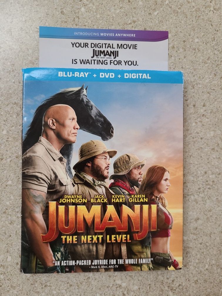 New Jumanji The Next Level digital download for sale