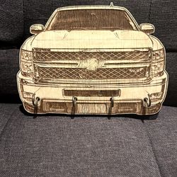 Laser Engraved Wooden Car Key Holders 