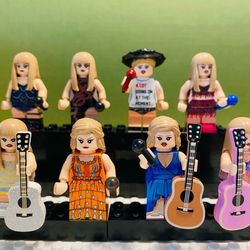 Taylor Swift Eras Tour Minifigures | New Custom LEGO Compatible Toys