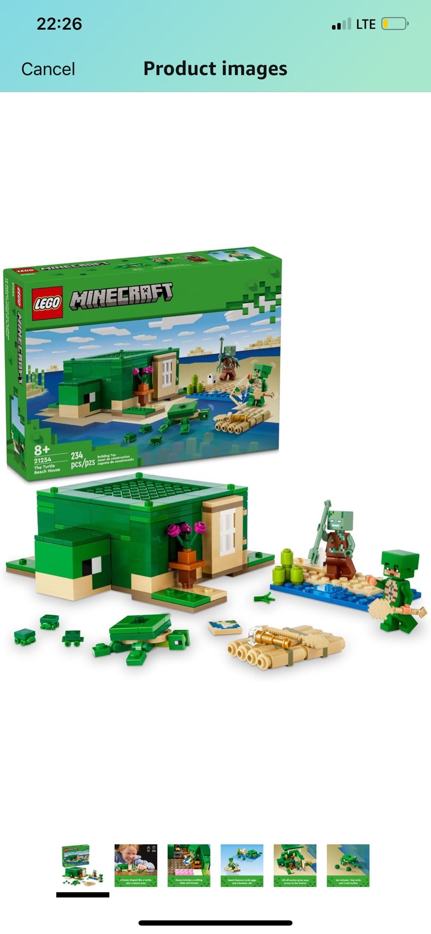 LEGO Minecraft: The Turtle Beach House (21254)