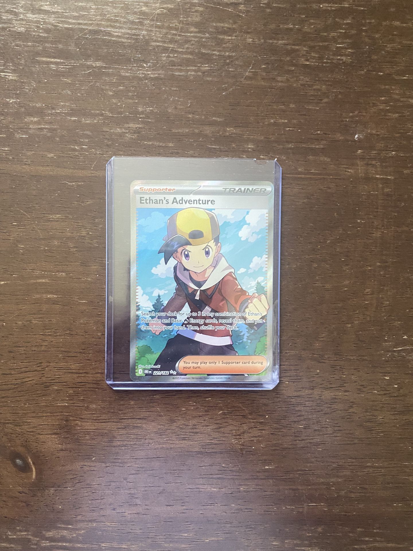 Pokémon Destined Rivals #221 Ethan’s Adventure Card