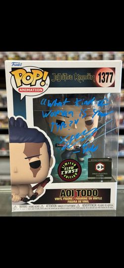 Aoi Todo #1377 Jujutsu Kaisen Funko Pop Signed By Xander Mobus W/ COA
