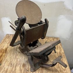 Antique Cast Iron Printing Press