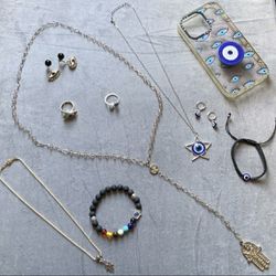 Third Eye Rosary Necklace Evileye Lot Cell Phone Case Jewelry Earrings Bracelet