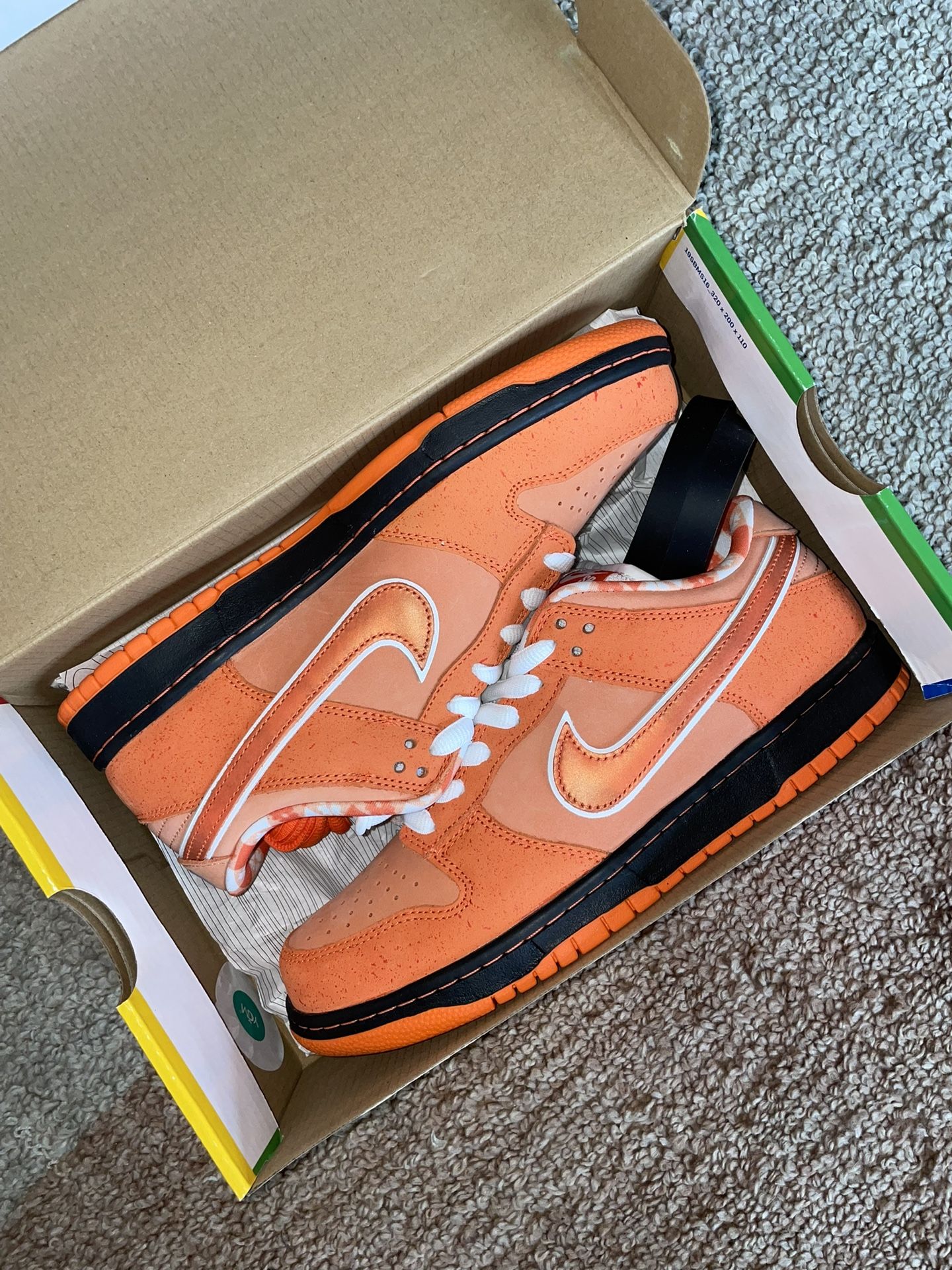 Nike SB Dunk Low Orange Lobster Size 9