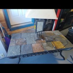 6 Piece Stone Tile Coffee Table Set