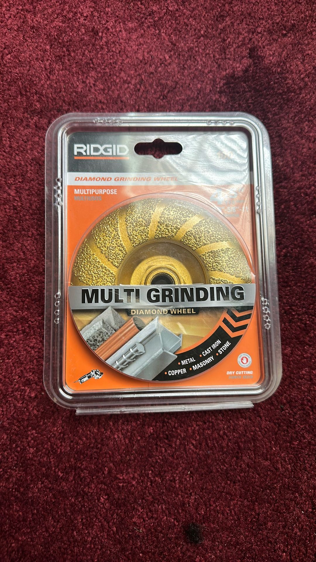Ridgid Diamond Grinding Wheel