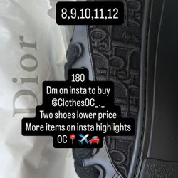 Black Dior B33 Men’s Shoe 