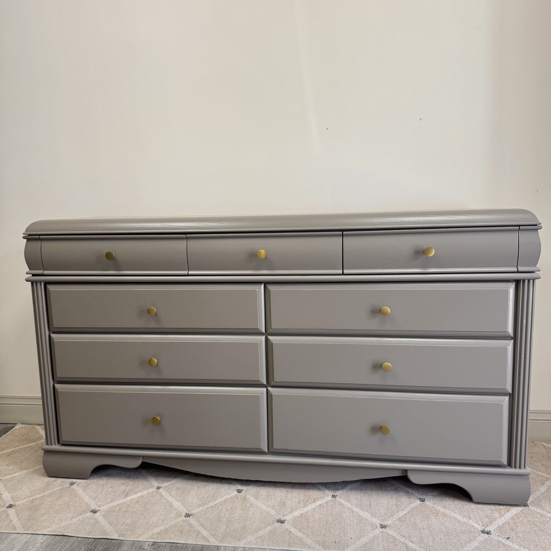SOLID WOOD Oak 9 Drawer Dresser