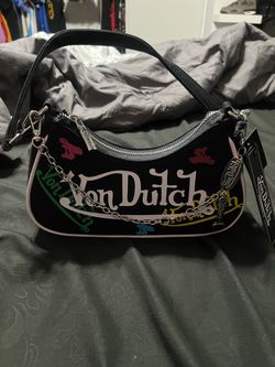 Von Dutch Black Shoulder purse
