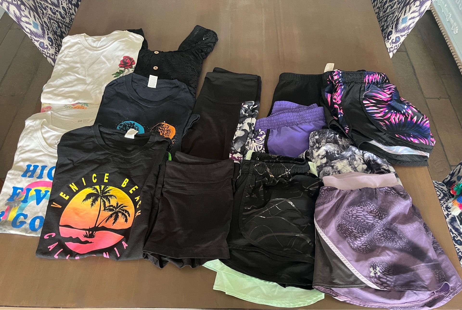 Assorted teens shorts & t-shirts