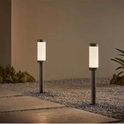 Hampton Bay
Low Voltage Bronze 200 Lumens RGBw Plug-in Integrated LED Bollard Light Kit Powered by Hubspace (2 Pack)