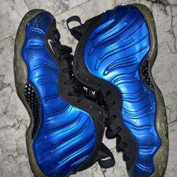 Nike Air Foamposite One University Blue Size 10 Authentic Used Retro