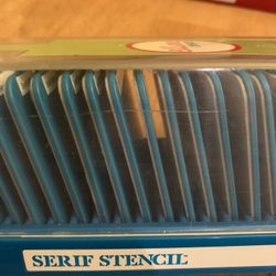 Sizzlits by Sizzix ‘Serif Stencil’ Alphabet / Letters & Numbers Dies  