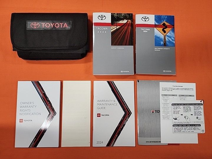 2024 Toyota Tacoma Owners Manual - Complete Set