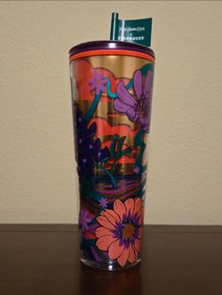 Starbucks Collab Artist Edition Wildflowers Floral Cold Cup Tumbler (24oz) x Rex Hamilton