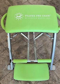 Pilates Pro Chair by Life's A Beach Lime Green Indoor Workout Equipment - Fold & Store
