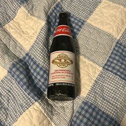 1984 unopened 49ers commemorative superbowl coke bottle