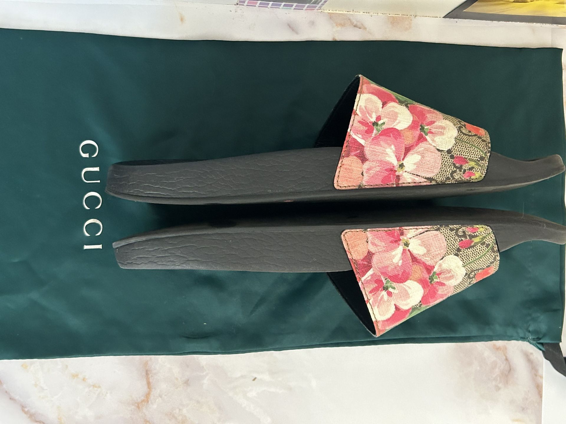 Gucci Slides Authentic With Dust Bag