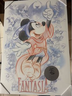 Disney Art Studio Collection - Fantasia Sorcerer Mickey Canvas Art