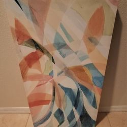 MULTI COLOR VINYL PRINT ON WOODEN FRAME 