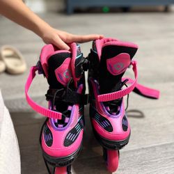 Girls adjustable in line skates