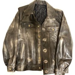 Distressed Leather Jackets for Men