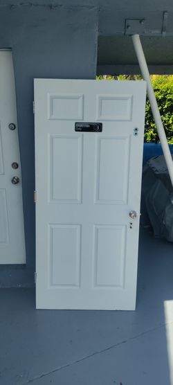 Interior 6 panel single door 36x79.5 office building setting no frame