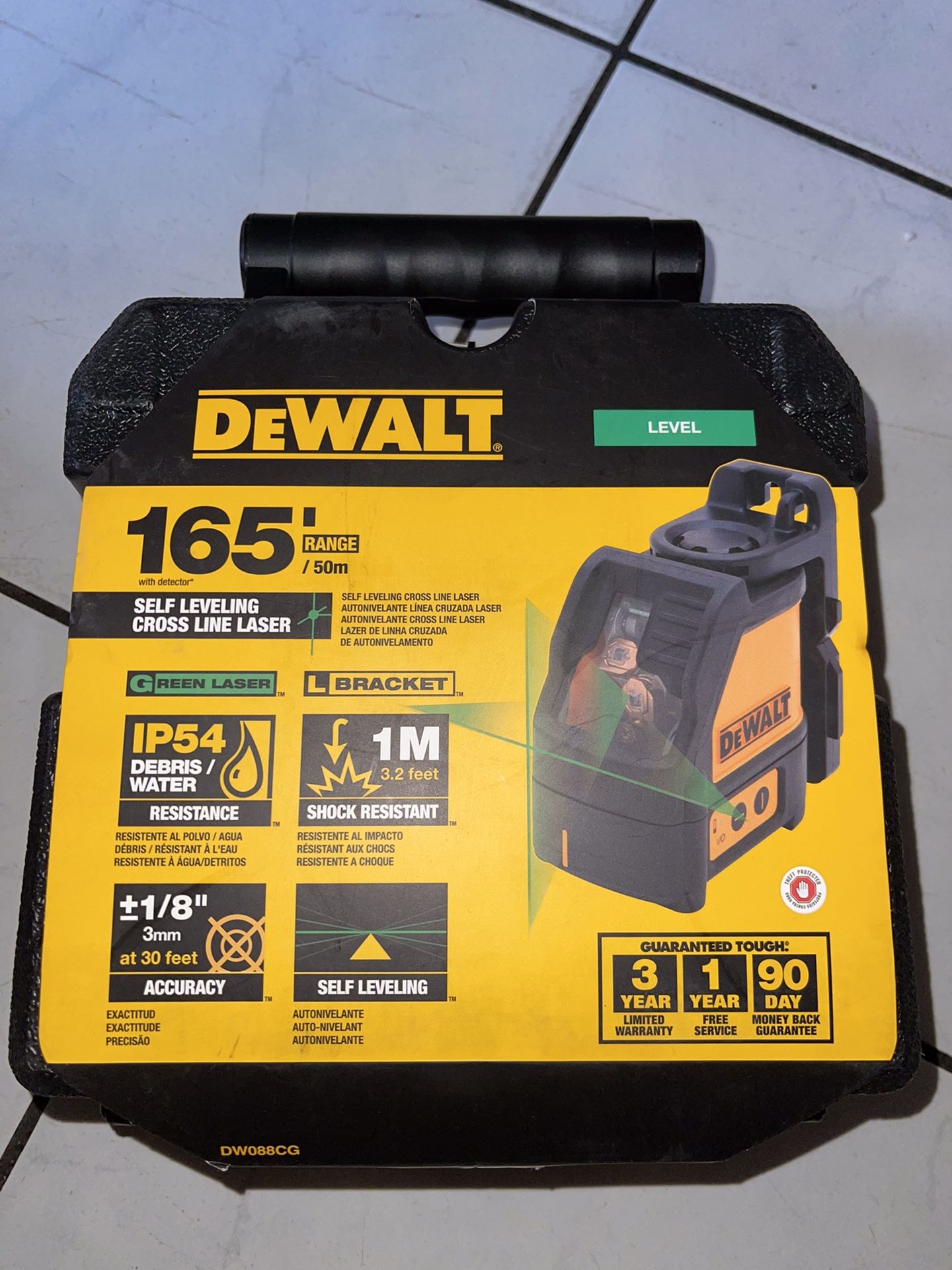 Dewalt Self Leveling Cross Line Green Laser (brand New Nuevo )…$165 Price Firm