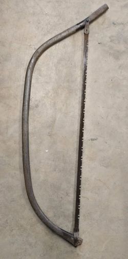 Vintage Metal Bow Saw or Buck Saw