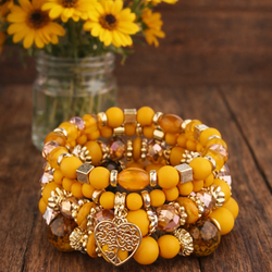 4 Pcs Atmospheric Retro Bohemian Bracelet Set – Layered Beaded Stretch 

Top Description:

This 4-piece retro Bohemian bracelet set features a warm mi