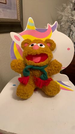 Muppets Fozzie Bear Plush Vintage Jim Henson1987 8”