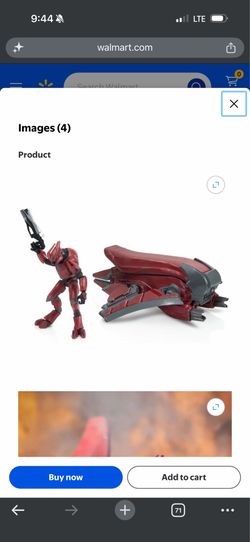 Very rare find..Halo Banished Banshee & Elite Enforcer Action Figure & Vehicle