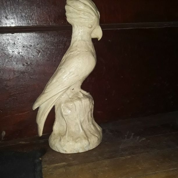 Vintage Cast Iron Cockatoo door stop