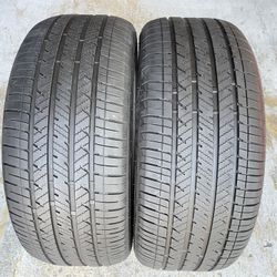 Two Tires 255/45/19 Bridgestone Turanza LS100 Runflats With 70% Left Good Deal  