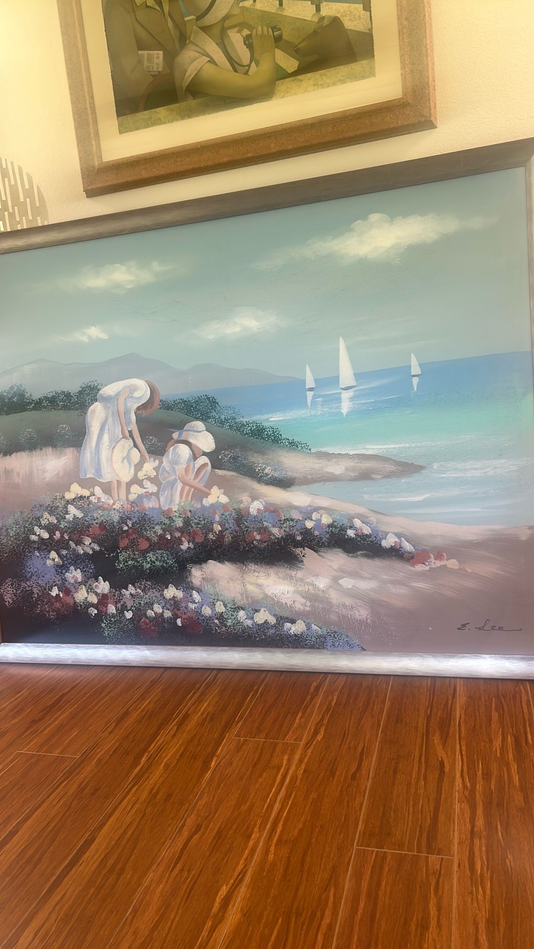 Original Large hand painted painting by well known artist