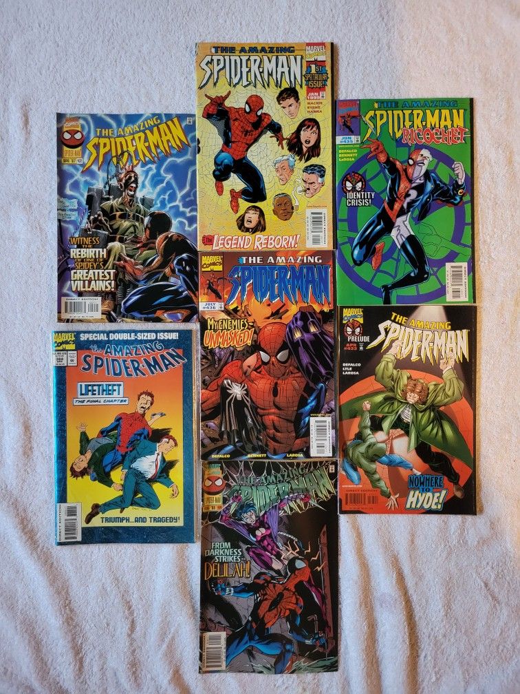 Spiderman Comic Lot Of Six