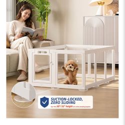Acrylic Dog Playpen White