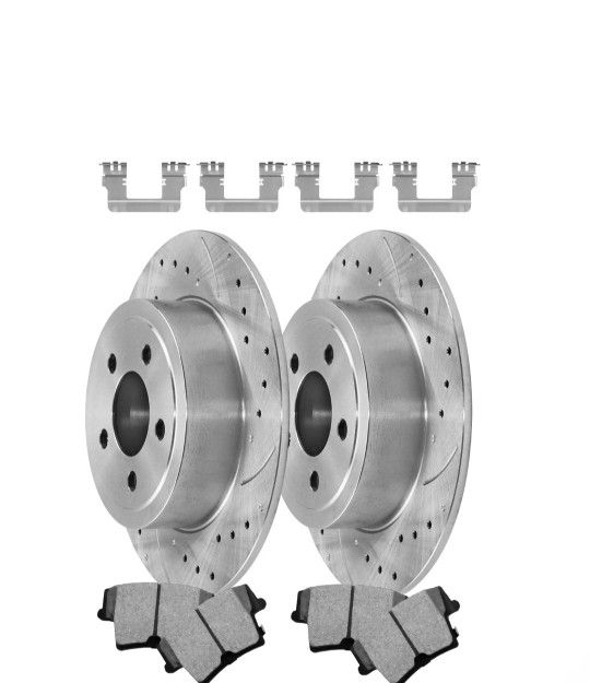 320mm Rear  Disc Rotors + Brake Pads for 2005+ Dodge Charger Magnum Chrysler 300