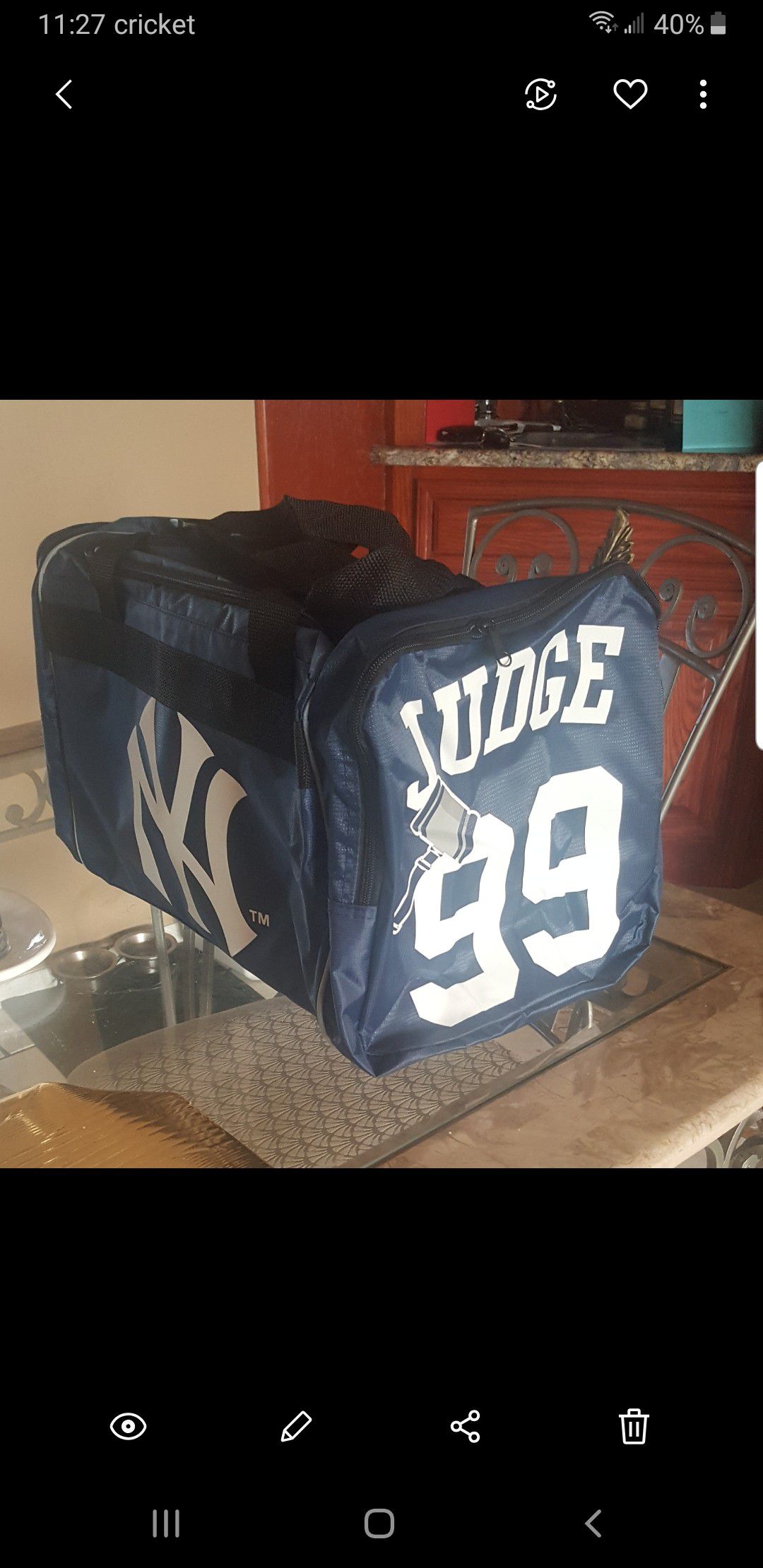 Aaron Judge Duffle Bag