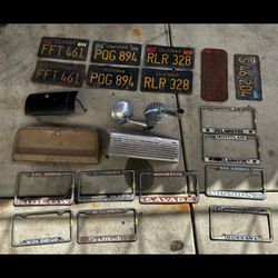 Vintage License Plates And Frames