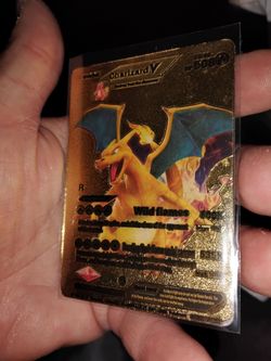 Rare Charizard V Evolution Gold Plated Card  H P508LV.91 ( P21)