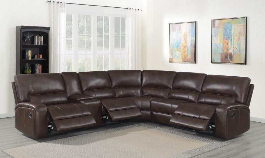 Sectional Sofa With Three Recliners. On Sale Now