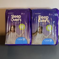 Sleepovers 2 pack bundle size X-Large for boys and girls New