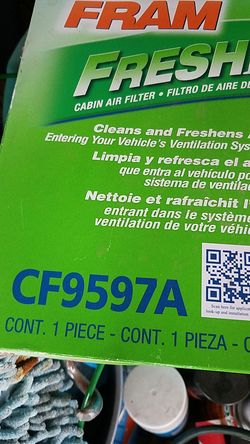 2002 - 2007 Chrysler Pacifica Cabin Filter