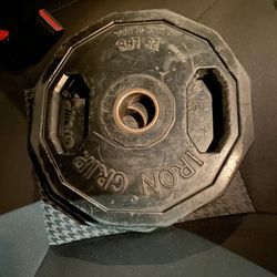Two Iron Grip 25 Lb Plate