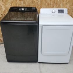 SAMSUNG WASHER AND ELECTRIC DRYER WORKING FANTASTIC 